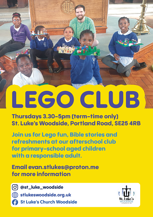 St Luke's Lego Club Flyer